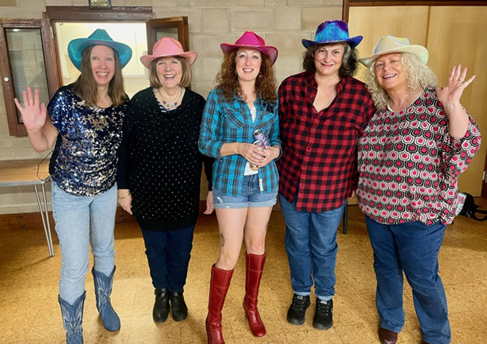 WI LADIES ENJOY A JOLLY EVENING OF LINE DANCING IN BRADING