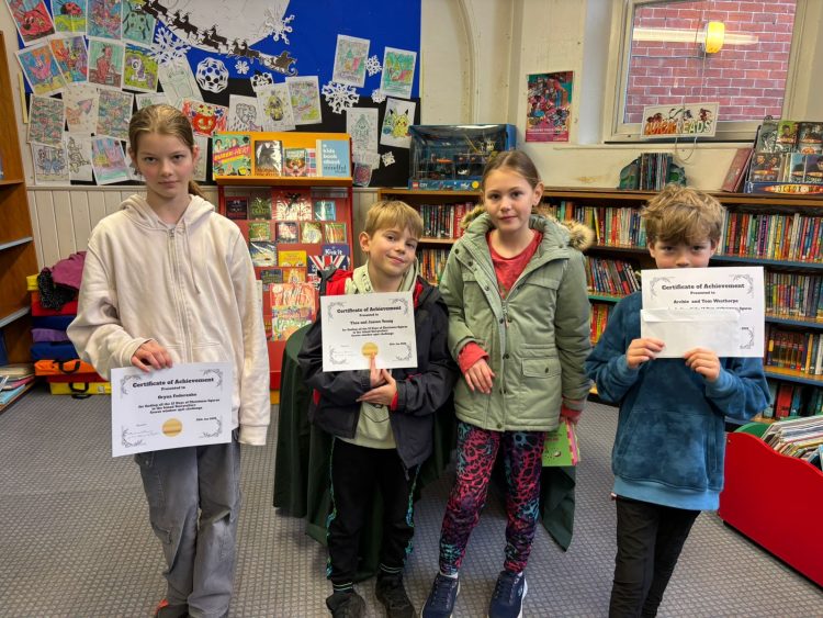 CHILDREN REWARDED WITH BOOK TOKENS AFTER WINDOW SPOT CHALLENGE SUCCESS