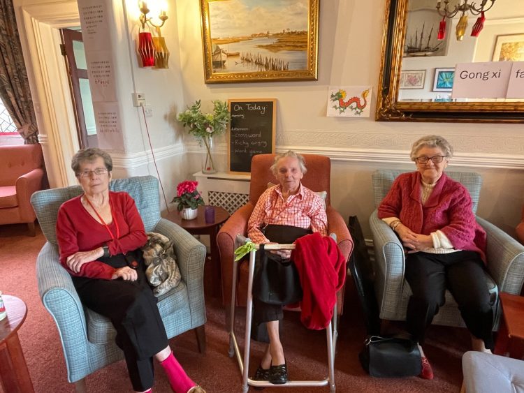 CARE HOME RESIDENTS CELEBRATE CHINESE NEW YEAR