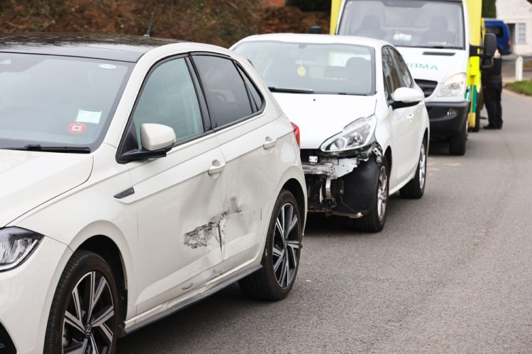 ELDERLY OCCUPANTS CHECKED OVER AFTER MINOR 2-CAR CRASH AT WOOTTON