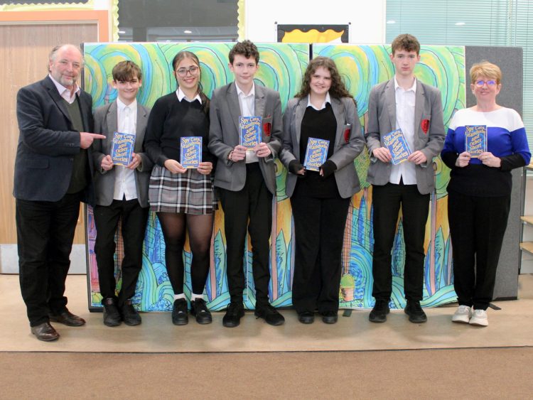 COWES ENTERPRISE STUDENTS MEET GREAT-GREAT GRANDSON OF CHARLES DICKENS