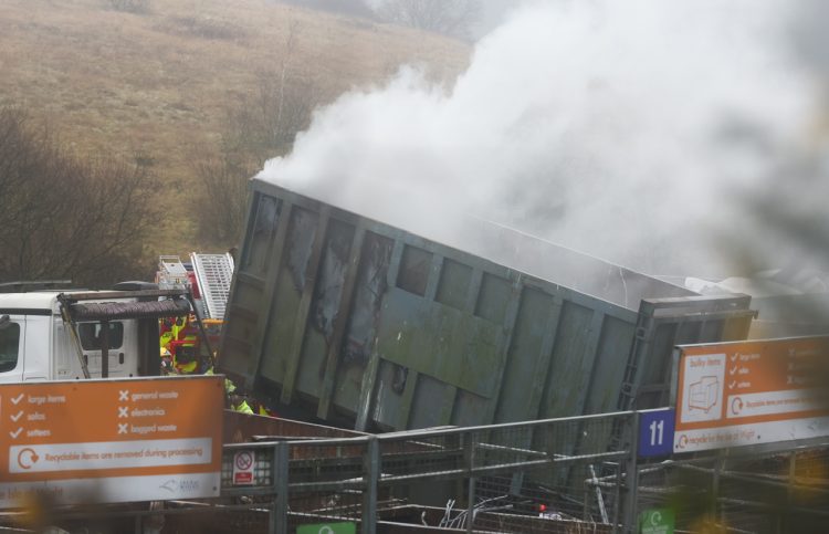 UPDATED: SKIP FIRE AT LYNNBOTTOM CLOSES HOUSEHOLD WASTE CENTRE