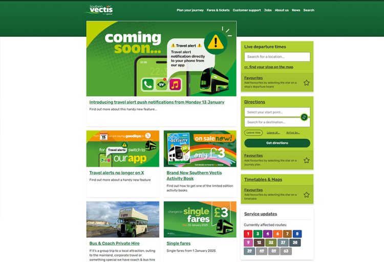 BUS OPERATOR TO HELP EVENT ORGANISERS PROMOTE ACTIVITIES THROUGH WEBSITE