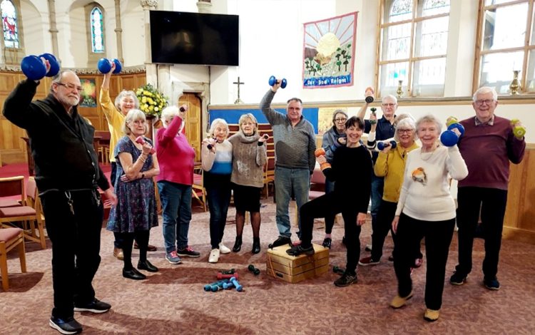 HEALTHY HALF HOUR ENJOYED BY CONGREGATION OF CHURCH IN SHANKLIN