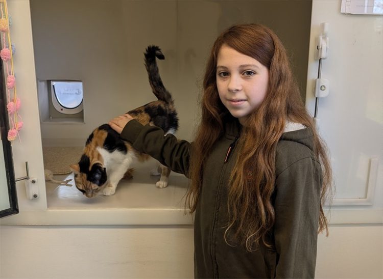 ISLAND SCHOOLGIRL’S 23-MILE WALK RAISES NEARLY £1,500 FOR CATS PROTECTION