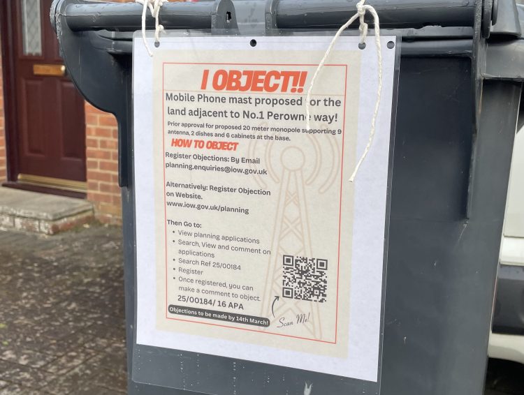 5G MAST REFUSAL IN SANDOWN APPEALED BY NETWORK OPERATOR