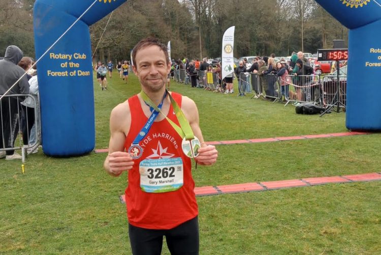 PODIUM PLACE AND ENGLAND SELECTION FOR RYDE HARRIER GARY MARSHALL