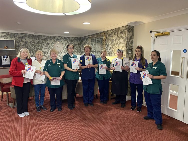 CARE HOME CELEBRATES INTERNATIONAL WOMEN’S DAY WITH MUSIC, FLOWERS AND JOY
