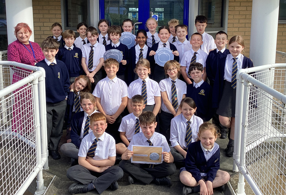 HEALTHY EATING PROJECT EARNS DOVER PARK PRIMARY A PEACH SILVER AWARD
