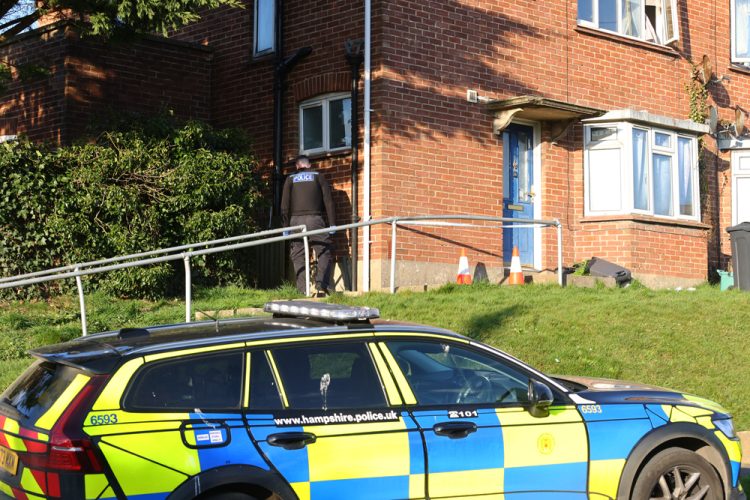 CORDON IN PLACE AS POLICE STAND GUARD OUTSIDE PAN PROPERTY