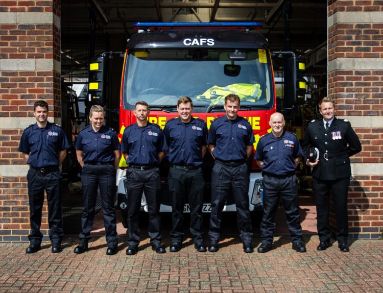 4 NEW RETAINED FIREFIGHTERS GO ON THE RUN ACROSS THE ISLE OF WIGHT