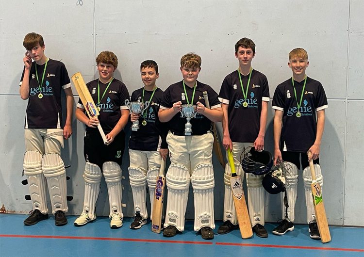 INDOOR LEAGUE AND CUP DOUBLE FOR COWES CC U14 BOYS