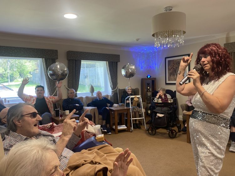 DANCING QUEENS LIGHT UP ORCHARD HOUSE AT DEMENTIA DISCO