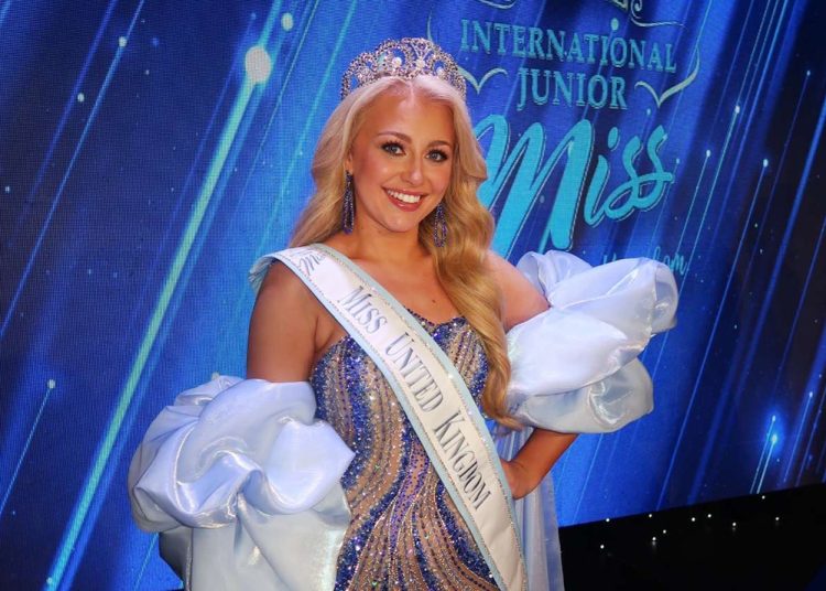 EMILY RADFORD CROWNED INTERNATIONAL JUNIOR MISS UNITED KINGDOM