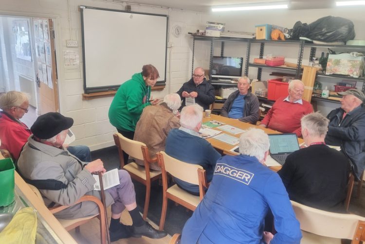 COWES MEN’S SHED WELCOMES NHS TEAM TO PROMOTE LIFESAVING HEALTH SCREENING