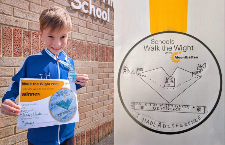 BINSTEAD’S TEDDY NAMED WINNER OF MOUNTBATTEN’S SCHOOL MEDAL DESIGN CONTEST