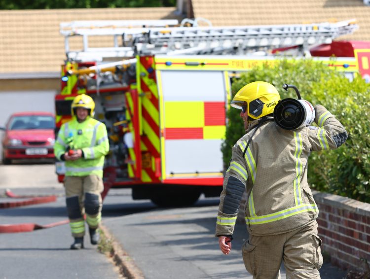 SPECIALIST FIRE KIT USED AFTER SMOKE SEEN COMING FROM SOLAR PANEL IN BEMBRIDGE