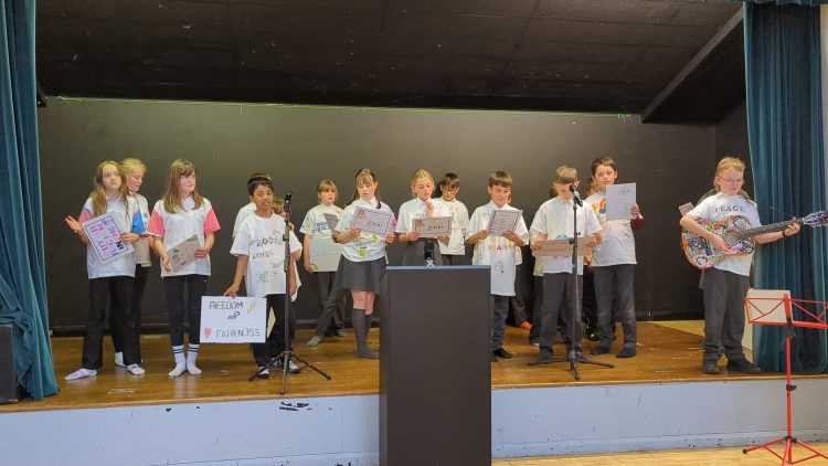 PROTEST SONGS AND POEMS GET BARTON PUPILS HEARD BY LOCAL DECISION-MAKERS