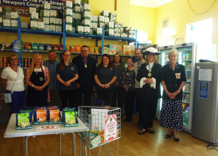 LORD LIEUTENANT AND HIGH SHERIFF JOIN ANNIVERSARY OF NEWPORT PANTRY