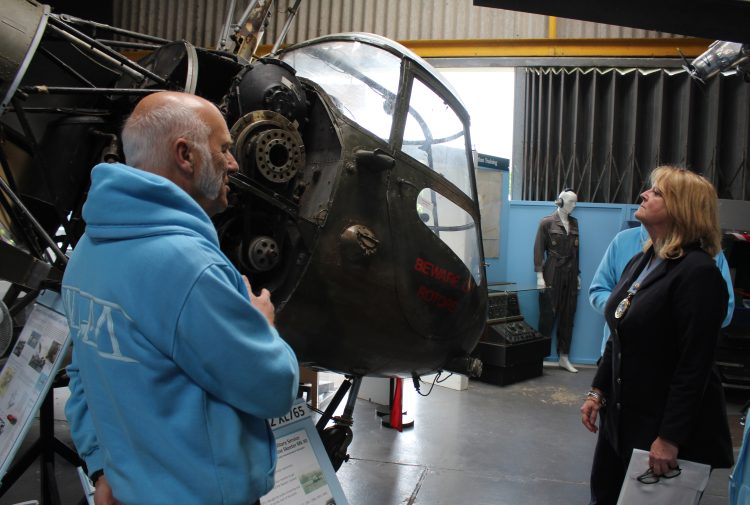 ISLE OF WIGHT HIGH SHERIFF TAKES A VIRTUAL FLIGHT AT WIGHT AVIATION MUSEUM