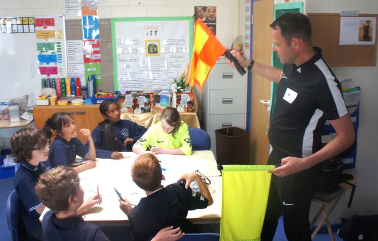 ISLE OF WIGHT’S PREMIER LEAGUE OFFICIAL INSPIRES NEXT GENERATION AT ST MARY’S PRIMARY