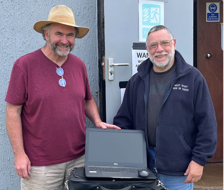 WEST WIGHT MEN IN SHEDS RECEIVE TECH UPGRADE THANKS TO DONATION