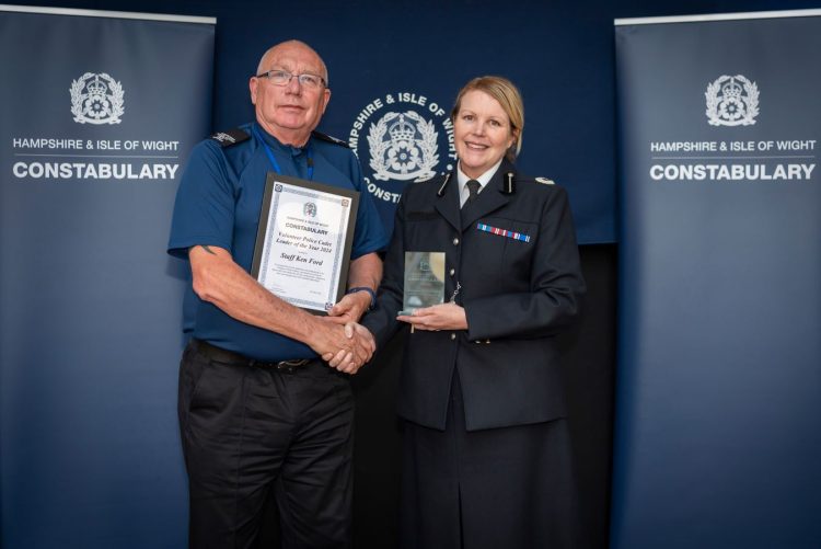 ISLAND MAN KEN FORD NAMED VOLUNTEER POLICE CADET LEADER OF THE YEAR