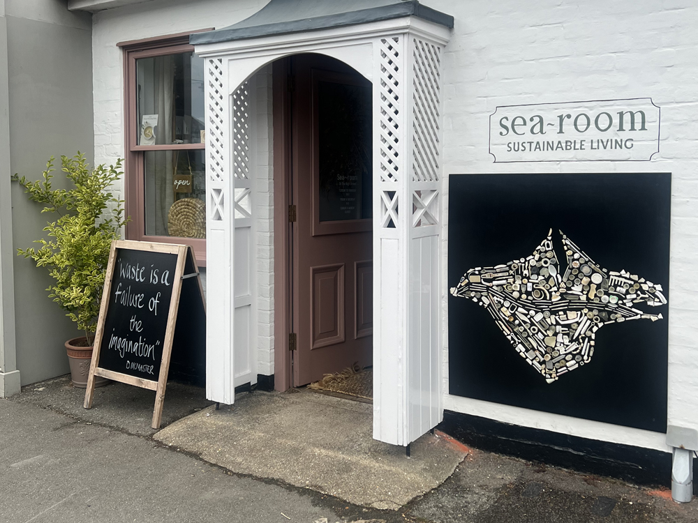 BEACH PLASTIC ARTWORK UNVEILED TO MARK BEMBRIDGE’S PLASTIC FREE STATUS