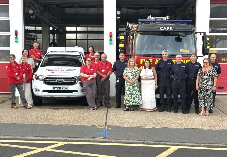 RED CROSS EMERGENCY VEHICLE FINDS NEW HOME AT NEWPORT FIRE STATION