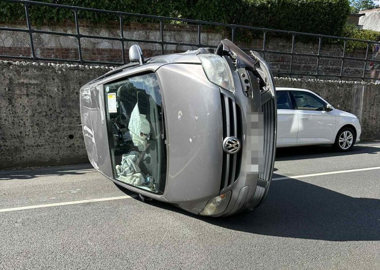 WOMAN ARRESTED FOR DRUG DRIVING AFTER CAR FLIPS IN NEWPORT SMASH