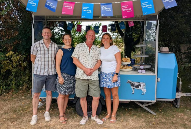LOCAL PRODUCERS RAISE OVER £500 FOR CANCER RESEARCH AT MERSTONE CREAM TEA