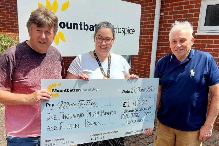 CHARITY TABLE TENNIS TOURNAMENT RAISES £1,715 FOR HOSPICE