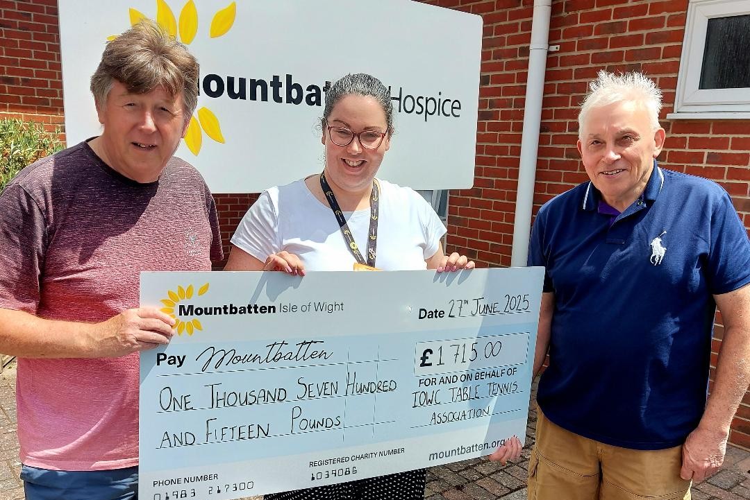 CHARITY TABLE TENNIS TOURNAMENT RAISES £1,715 FOR HOSPICE