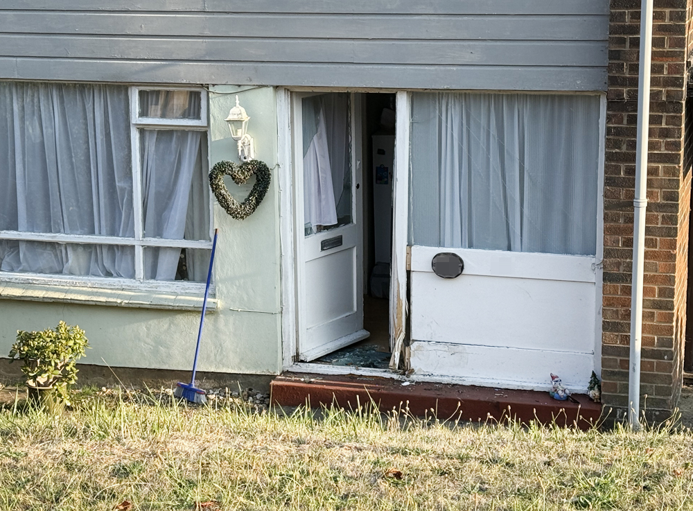 CAR CRASHES INTO NEWPORT HOME AFTER CAREERING DOWN EMBANKMENT