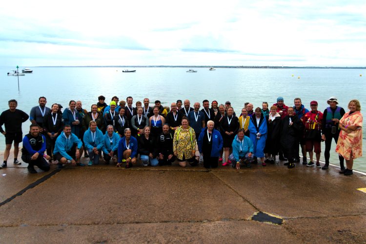 RECORD £31,000 RAISED AS 28 SWIMMERS CROSS THE SOLENT FOR CANCER CHARITY