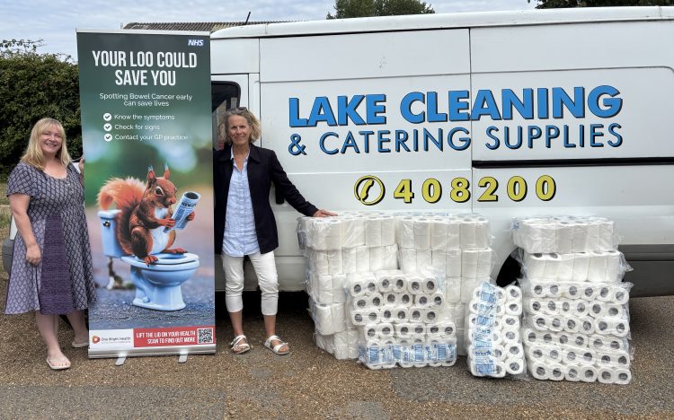 BUSINESSES ‘ON A ROLL’ TO BACK BOWEL CANCER CAMPAIGN