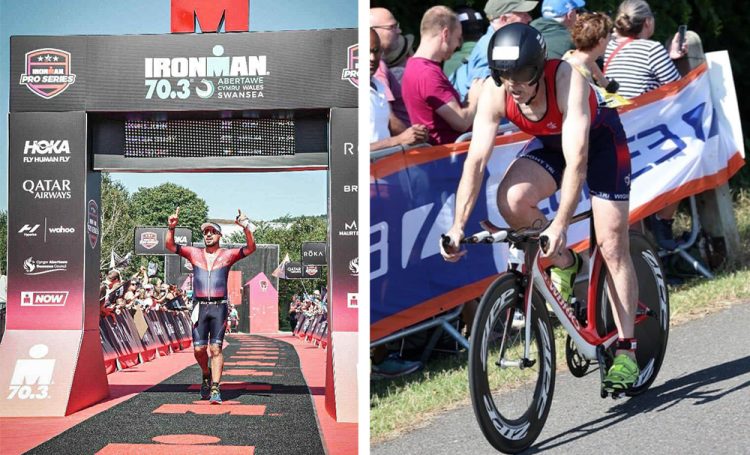 WIGHT TRI ATHLETES CELEBRATE SUCCESS IN SWANSEA AND DORNEY LAKE