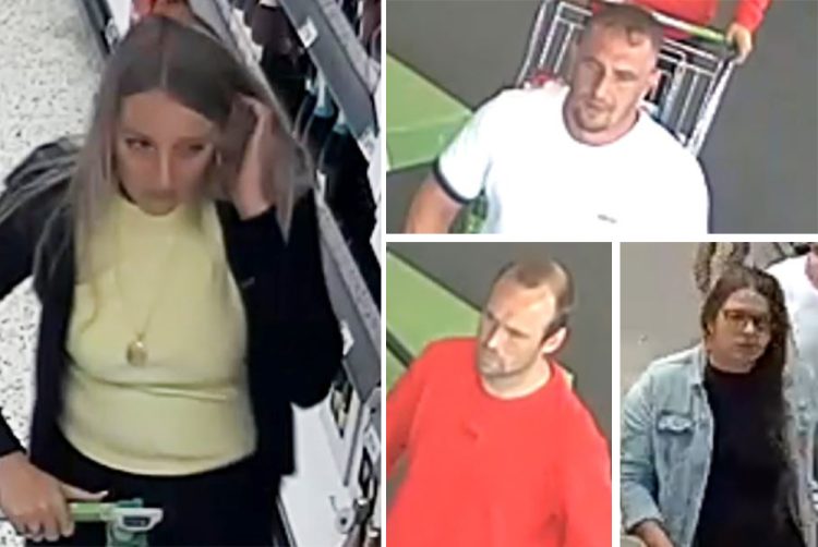 POLICE HUNT 4 SUSPECTED SHOPLIFTERS AFTER £2,000 ASDA THEFT