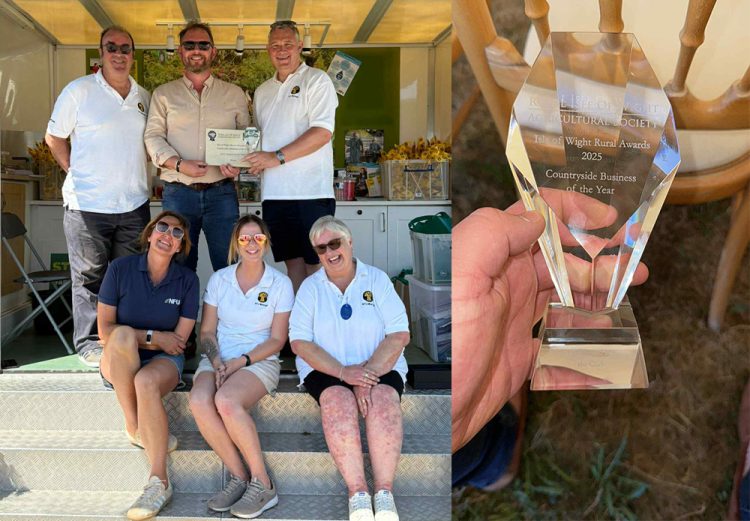 NFU MUTUAL SECURES TRIPLE AWARD WIN INCLUDING ISLE OF WIGHT COUNTRYSIDE HONOUR