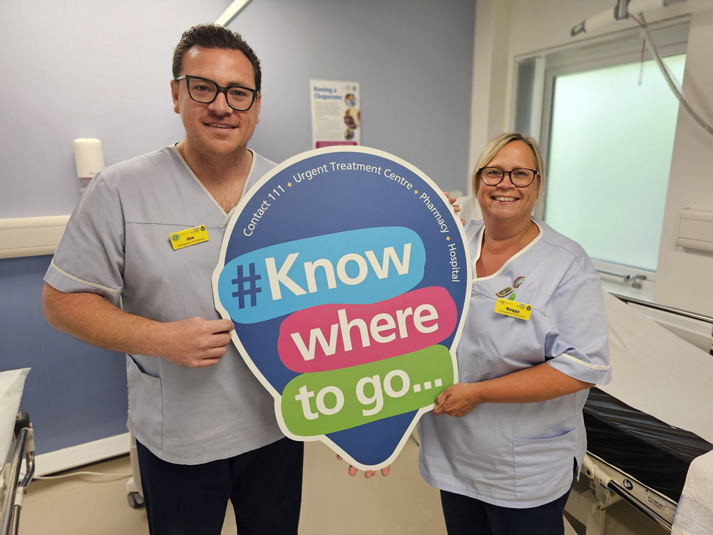 KNOW WHERE TO GO THIS BANK HOLIDAY URGES NHS