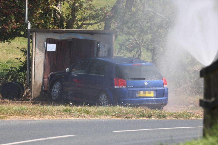 GAS INFRASTRUCTURE DAMAGED FOLLOWING 2-CAR CRASH IN HAVENSTREET