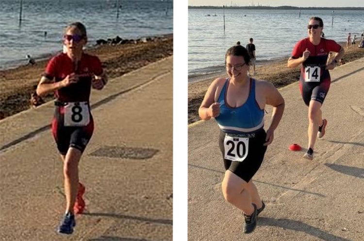 WIGHT TRIATHLETES MAKE A SPLASH IN GURNARD DURING BUSY WEEKEND OF RACING
