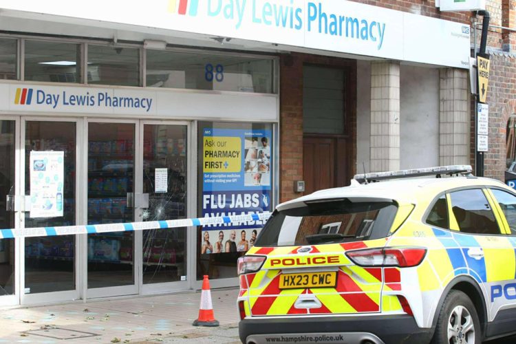 CORDON IN PLACE AFTER YET ANOTHER BREAK-IN AT NEWPORT’S DAY LEWIS PHARMACY