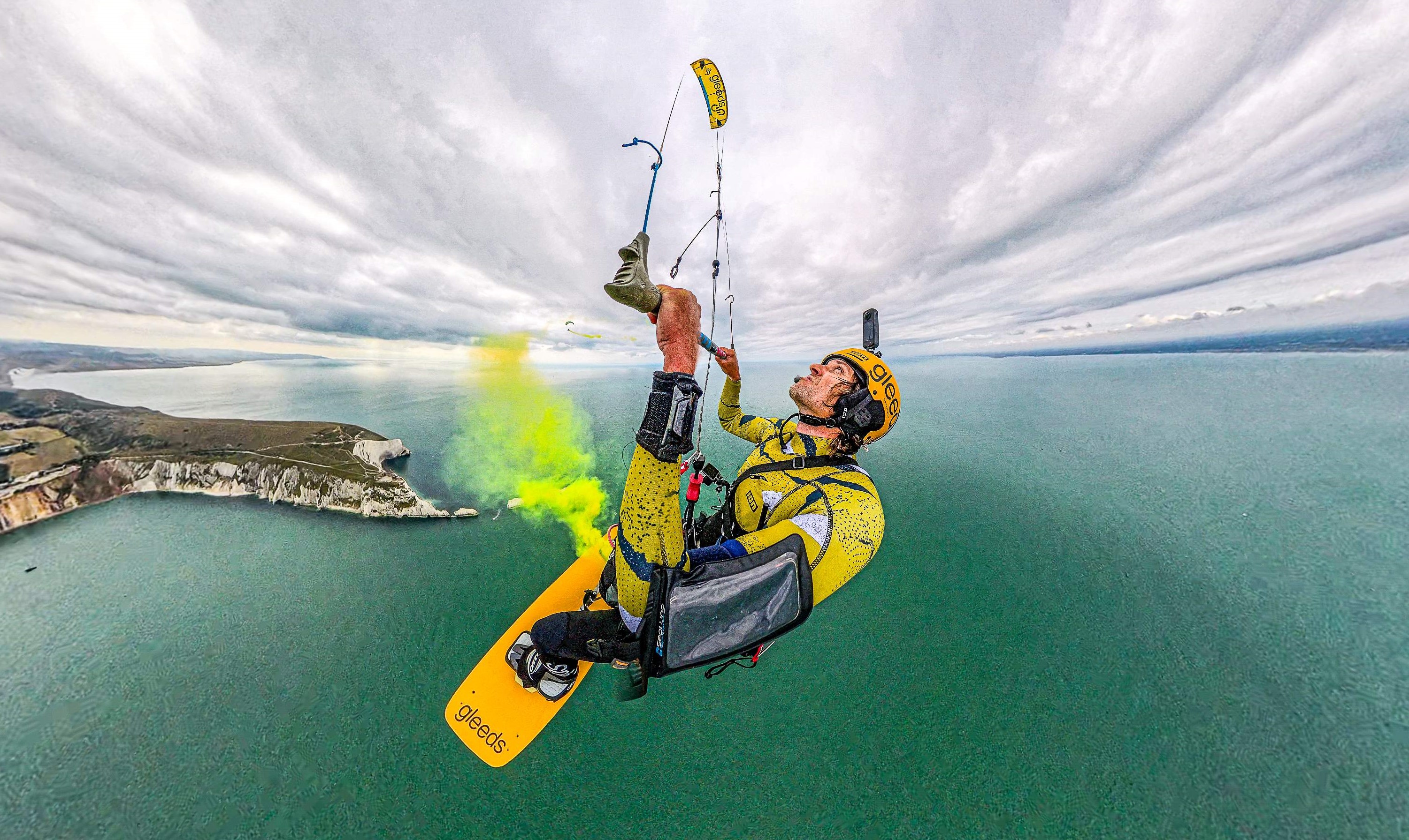 KITESURFER SHATTERS WORLD RECORD IN SKY-HIGH NEEDLES STUNT