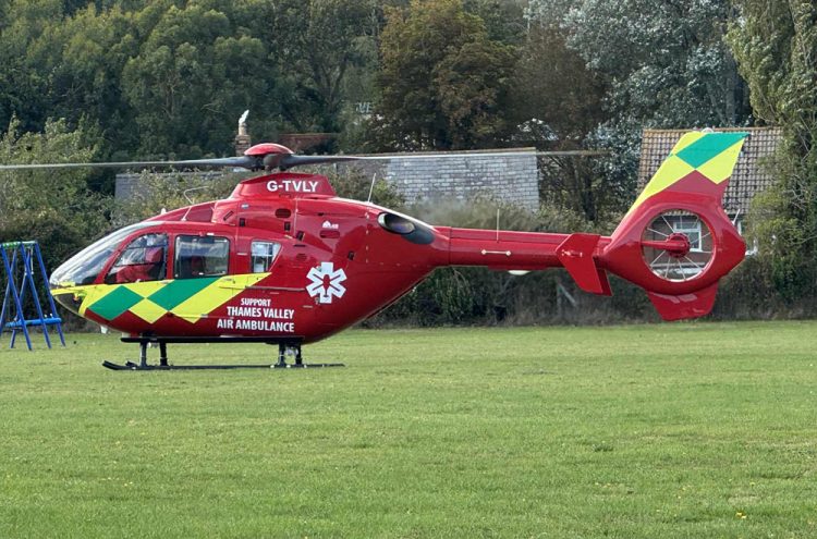 THAMES VALLEY AIR AMBULANCE IN RUSH TO WEST WIGHT EMERGENCY