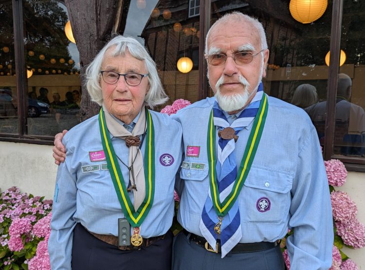 VAL AND DON SAMBROOK HONOURED FOR REMARKABLE 70 YEARS OF SCOUTING SERVICE