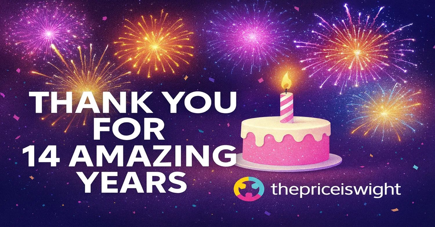 THE PRICE IS WIGHT CELEBRATES 14 YEARS OF LOCAL DEALS AND DELIGHTS