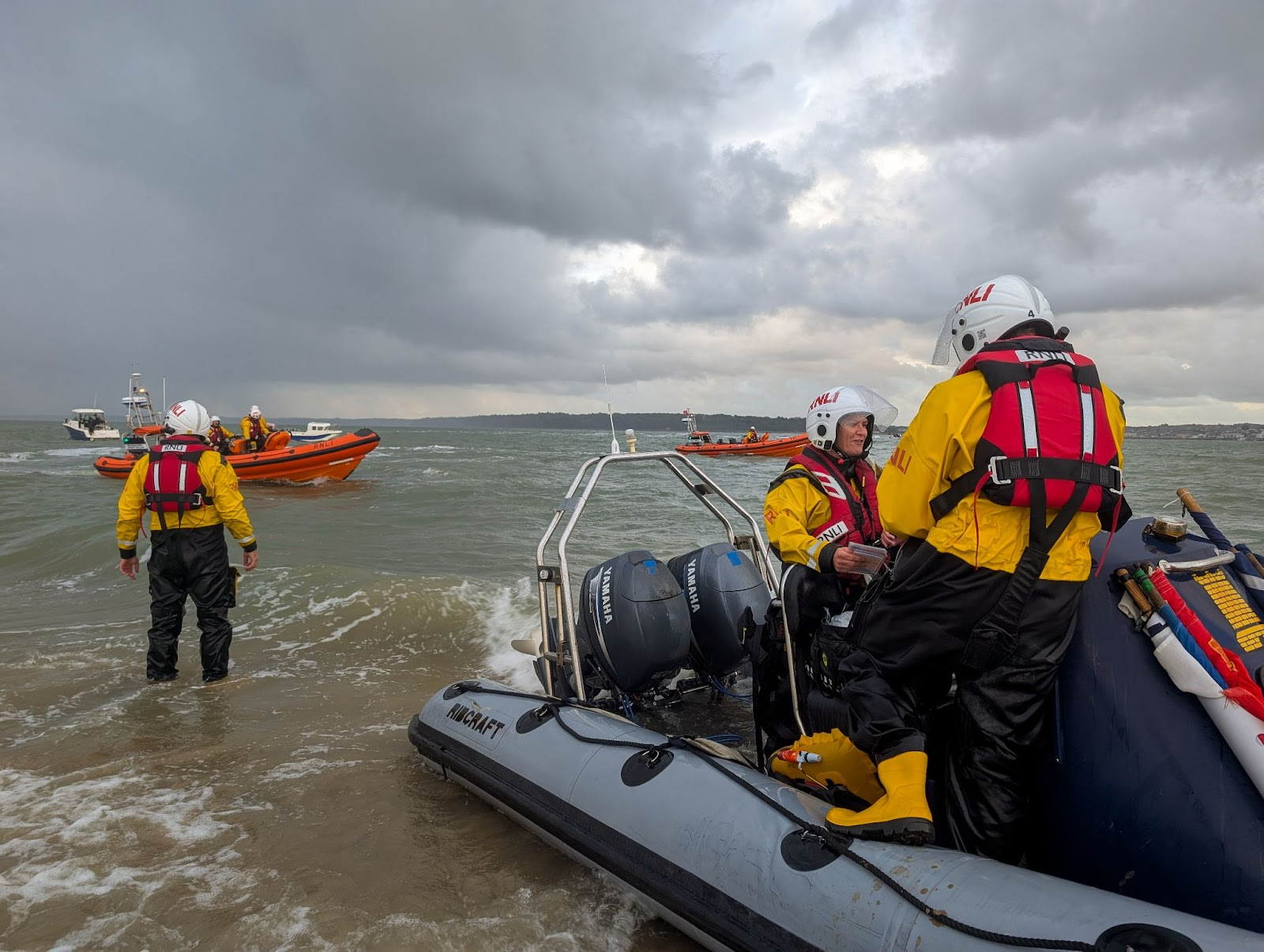 COWES RNLI CREW FACE BUSIEST DAY OF THE YEAR WITH 4 SHOUTS IN 1 DAY