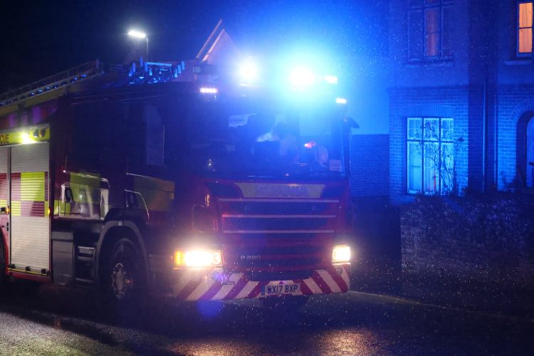 3 PUMP RESPONSE TO BINSTEAD AMID FEARS OF HOUSE FIRE