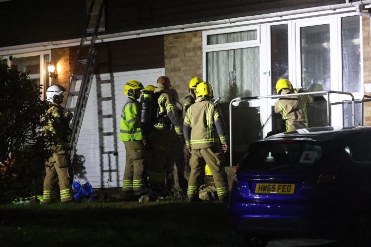 ELDERLY WOMAN LED TO SAFETY AFTER LATE-NIGHT FIRE SCARE IN BINSTEAD